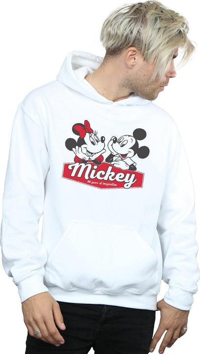 Actual product image Disney Mens Mickie And Minnie 90 Years Hoodie (4XL)