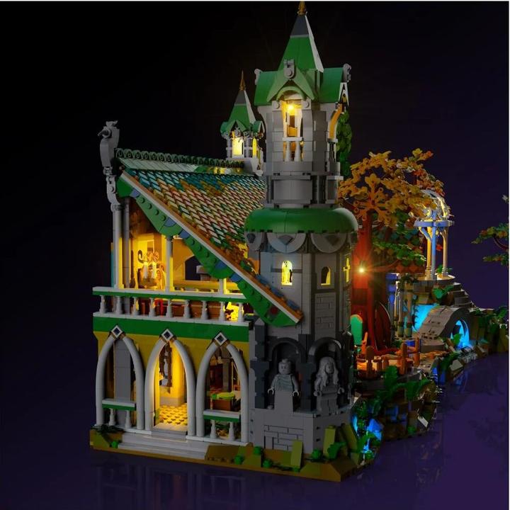 Actual product image Light my bricks LMB 2.0 LEGO® The Lord of the Rings Rivendell #10316 Light Kit