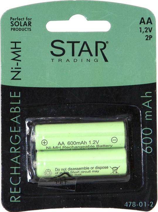 Image du produit Star Trading Batterie (2 pcs, AA, 600 mAh)