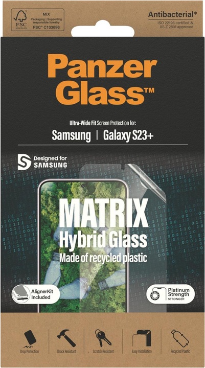 Actual product image PanzerGlass Ultra-Wide Fit (1 Piece, Samsung Galaxy S23+)
