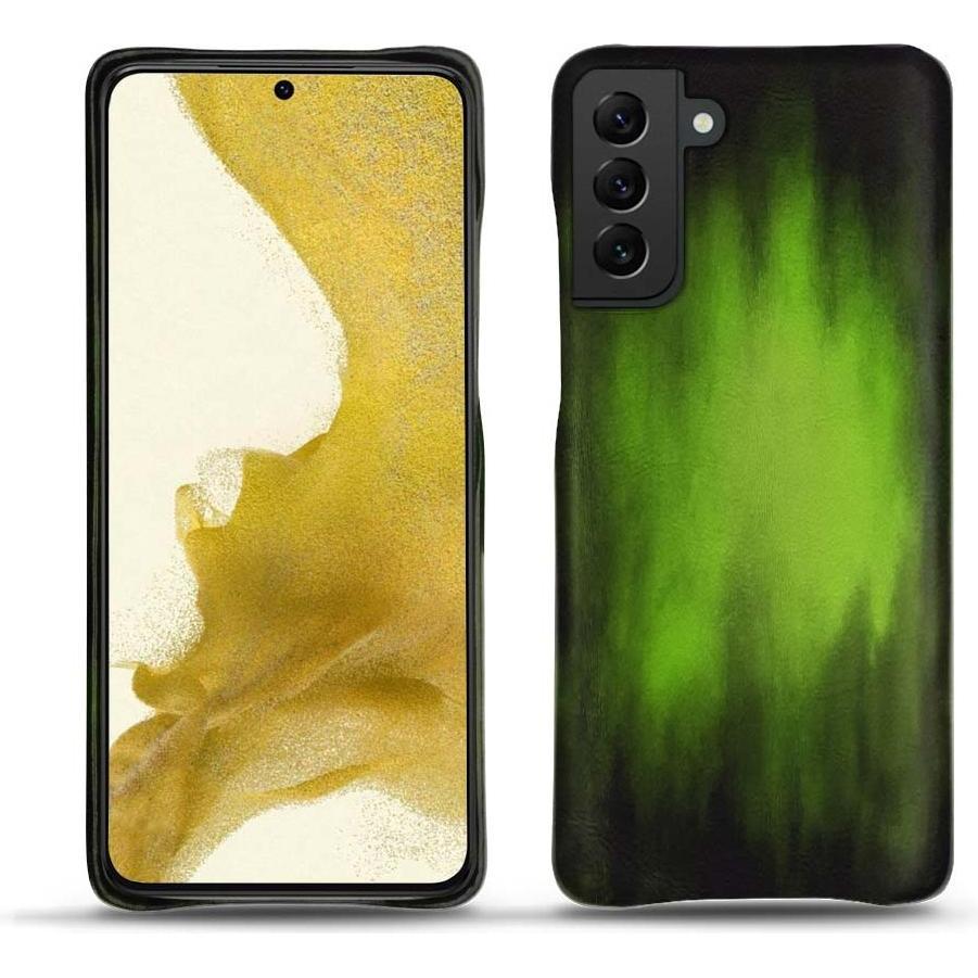 Noreve Lederschutzhülle (Samsung Galaxy S22), Smartphone Hülle, Grün