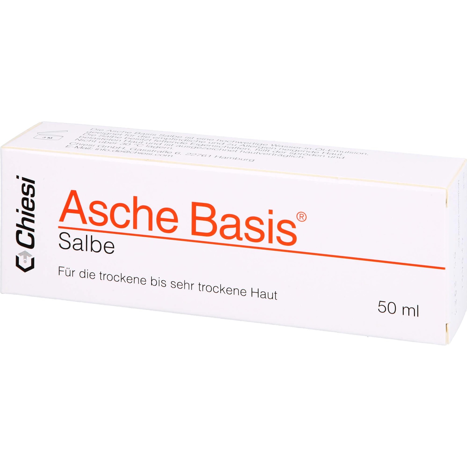 Chiesi, Bodylotion, Asche Basis Salbe für die trockene bis sehr trockene Haut, 50 ml Salbe (Körpercreme, 50 ml)