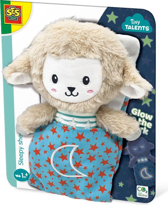 Immagine prodotto Ses Tiny Talents Pecora Addormentata - Amico notturno che brilla nel buio (24 cm)