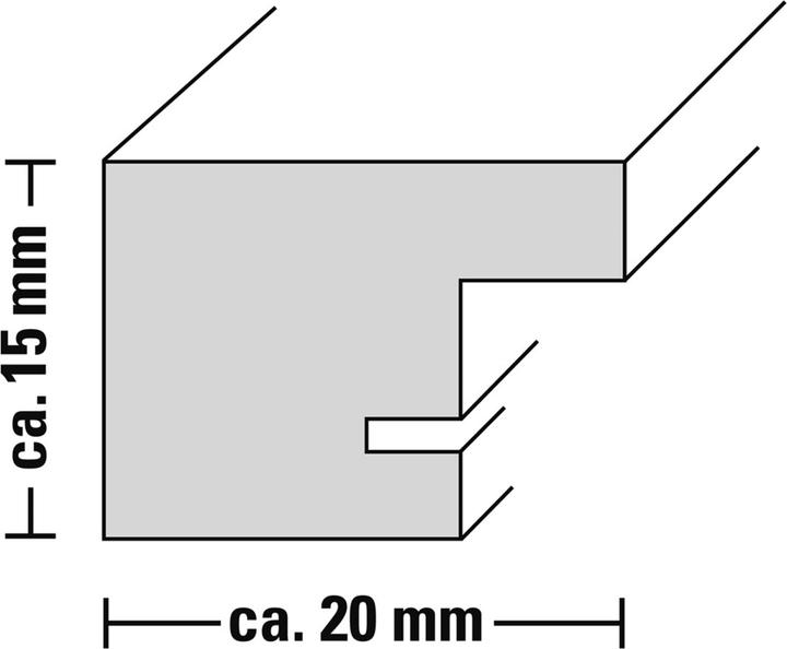 Actual product image Hama Plastic frame Paris, silver, 1 (9 x 13 cm)