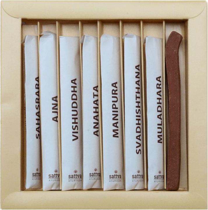 Actual product image Sattva Ayurveda Sattva Chakra Balancing Natural Incense Natural Incense Harmonizing Chakras 49Pcs