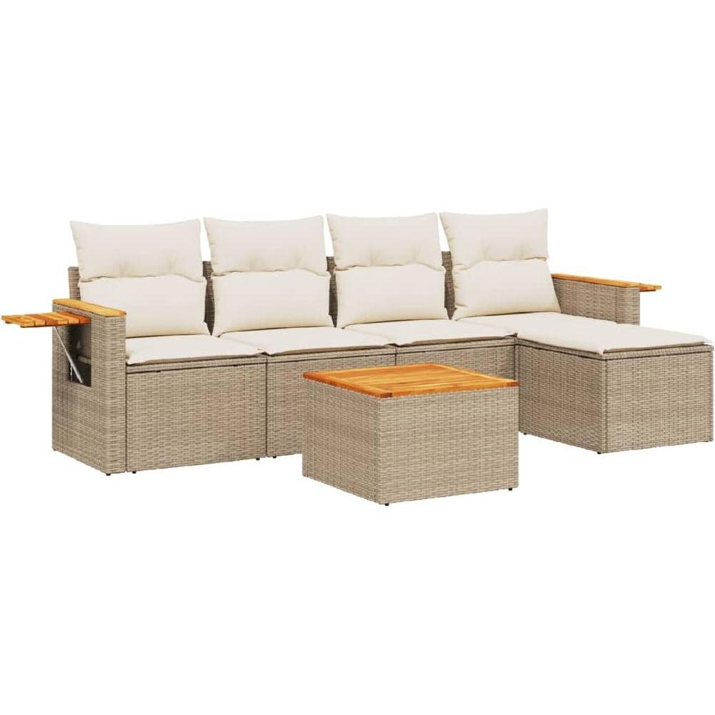 VidaXL, Gartenlounge, 10-tlg. Garten-Lounge-Set mit Kissen