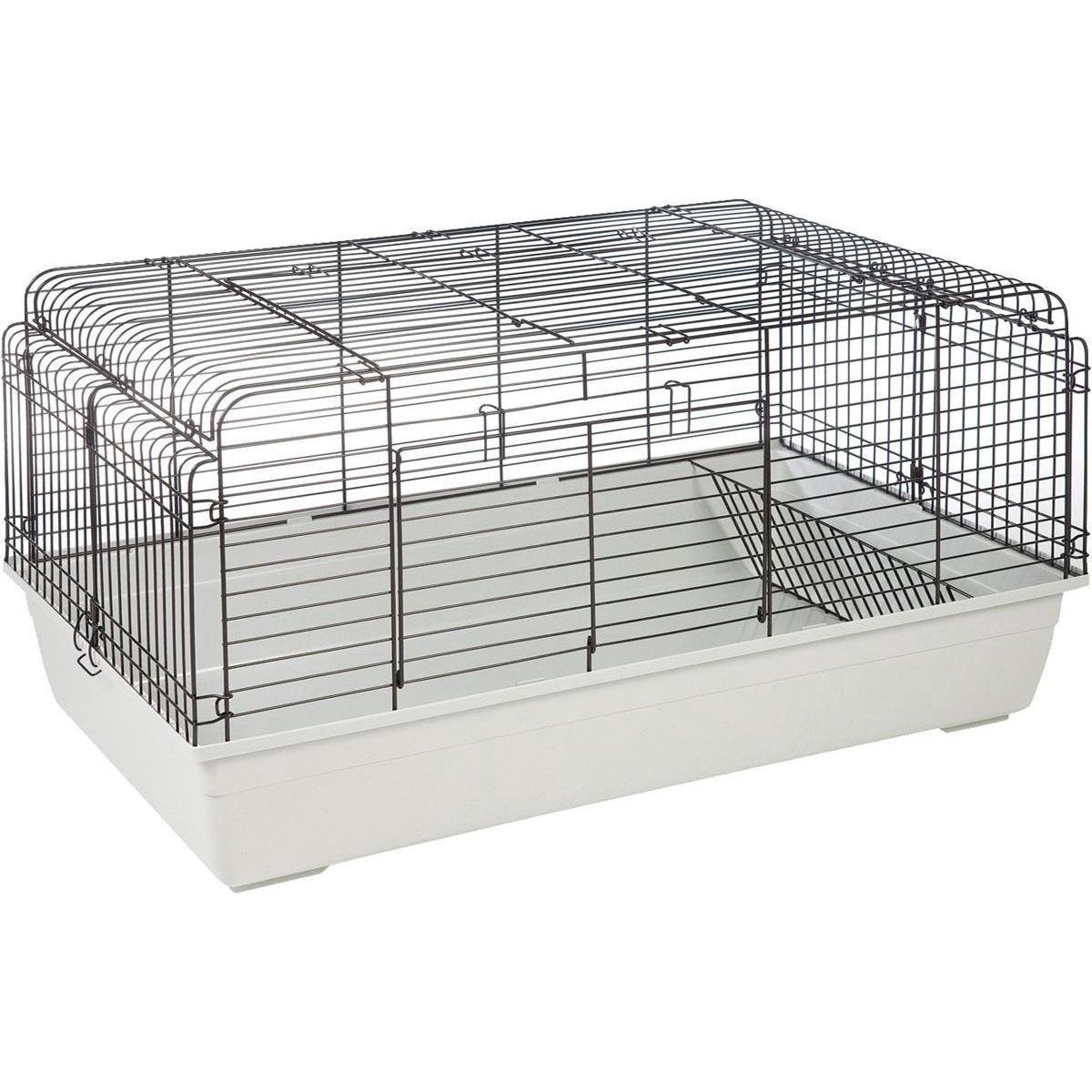 Comparer les prix de Flamingo Kooi Sprinters - Zwart/Ivoor - 120 x 58 x 56 cm - Voor Konijnen en Knaagdieren, Cage + enclos