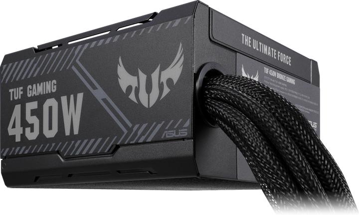 Actual product image ASUS TUF-GAMING-450B Power Supply 450 W 20+4 pin ATX ATX Black (450 W)