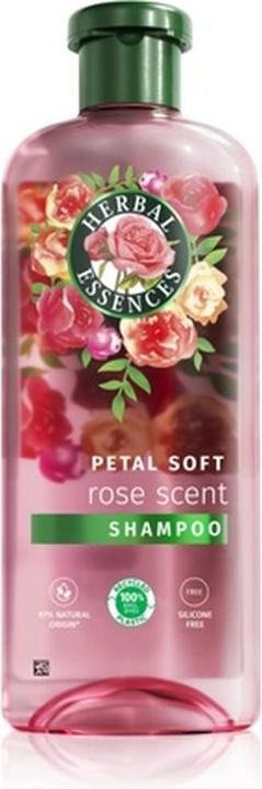 Herbal Essences Rose Scent Petal Soft Shampoo - Trockenes und geschädigtes Haar, 350 ml (350 ml, Trockenshampoo)