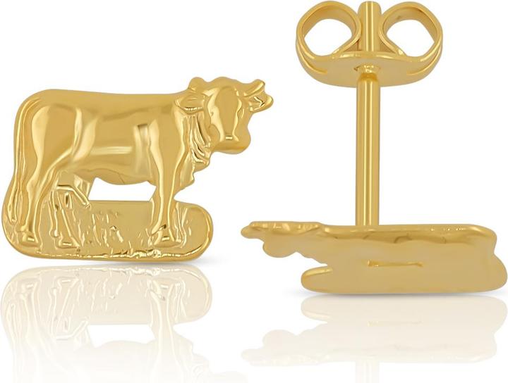 Produktbild Muau Ohrstecker (Gelbgold)