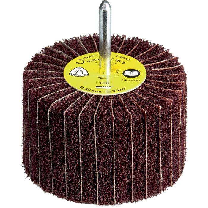 Klingspor, Schleifmittel, Fächerschleifer NCS 600 Ø50xH30mm Körnung 150 Korund Schaft-Ø 6 mm (150)