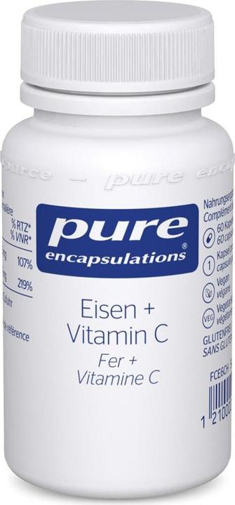 Produktbild Pure encapsulations Eisen & Vitamine C (30 Stück, Kapseln, 40 g)