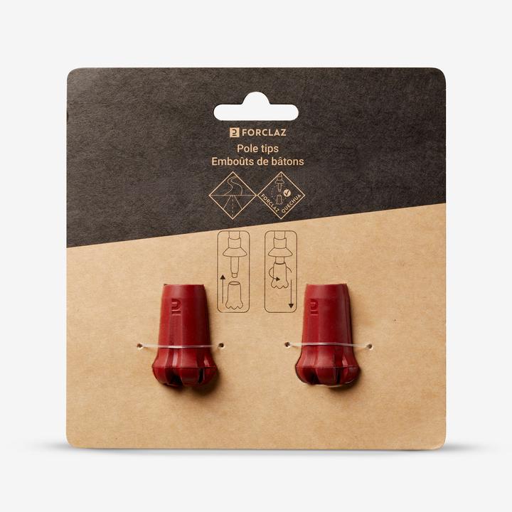 Produktbild Forclaz Gummipuffer Wanderstock 2er-Pack