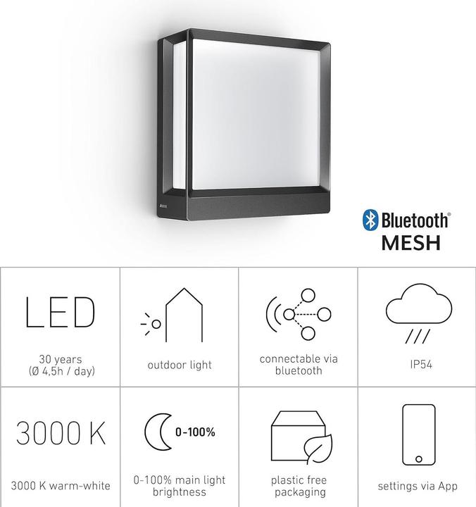 Produktbild Steinel LED-Aussenleuchte L 40 C (987 lm, IP54)