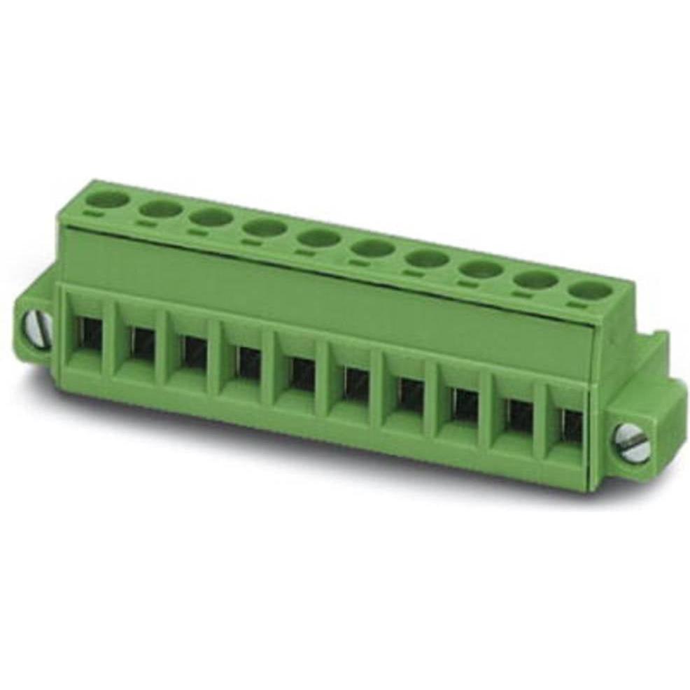 Phoenix Contact MSTB 2,5/2-STF 5mm 2 way plug, Cavo + Spina elettrica, Verde