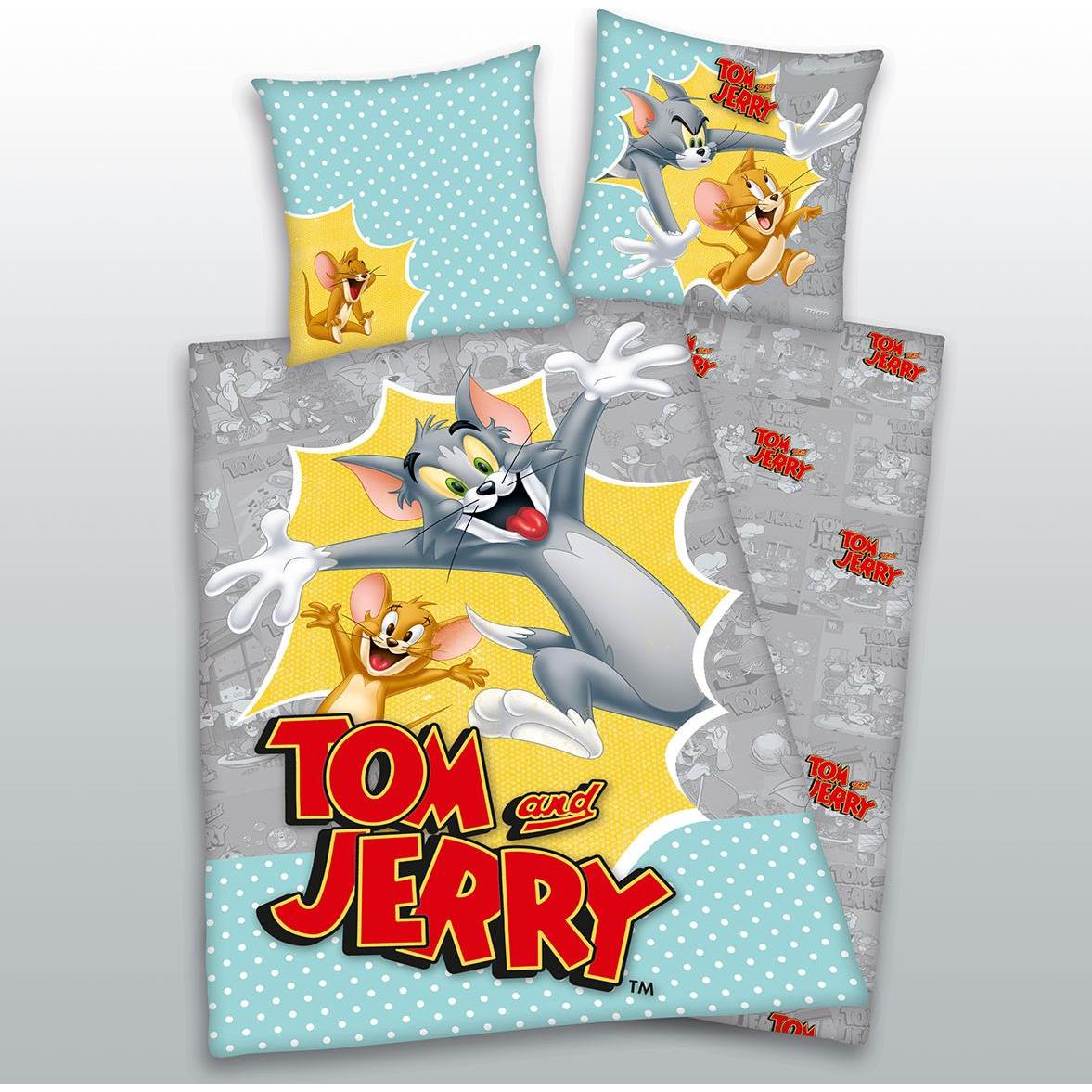 Herding, Kinderbettwäsche, Kinder-Wendebettwäsche "Tom und Jerry"