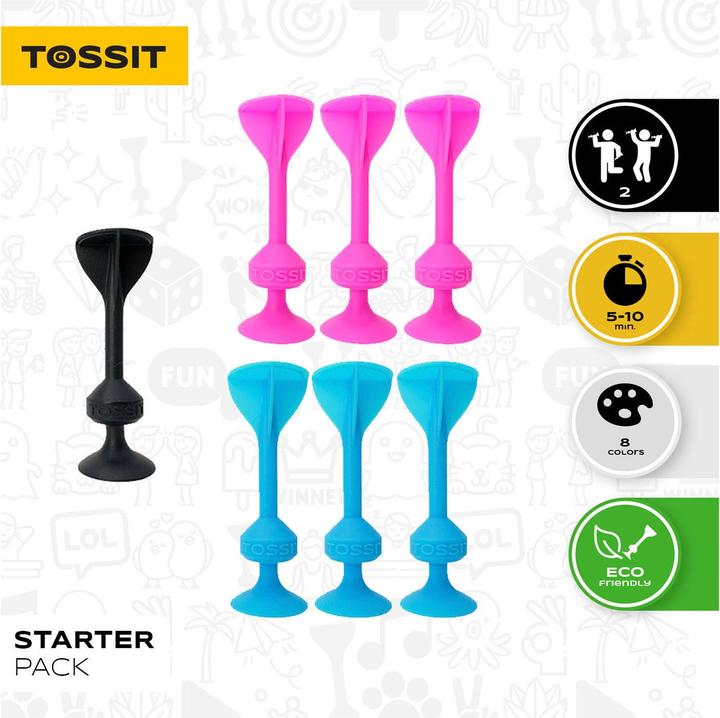 Actual product image Tossit Suction cup darts (French, German, Multilingual, 2 Players)