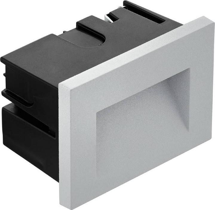 Actual product image EGLO 66267 ZIMBA PRO LED outdoor recessed light 2.2W 108x76mm Silver Satin neutral white IP65 (IP65)