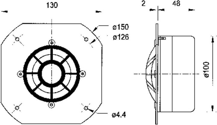 Immagine prodotto Visaton Tweeter a cupola in titanio DSM 50 FFL