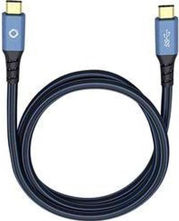 Oehlbach USB 3.2 Gen 1 (USB 3.0) connection cable (1x C™ plug 1x plug) 3.00 m gold-plated plug contacts (3 m, USB 4.0, 10 W)