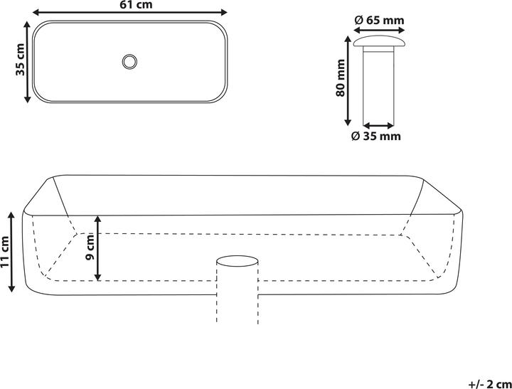 Actual product image Beliani Hopi (350 mm, 610 mm)