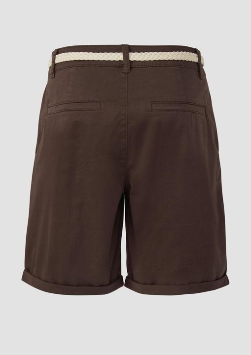 Actual product image S.Oliver Hose Shorts mit geflochtenem Gürtel und Garment Dye (36)