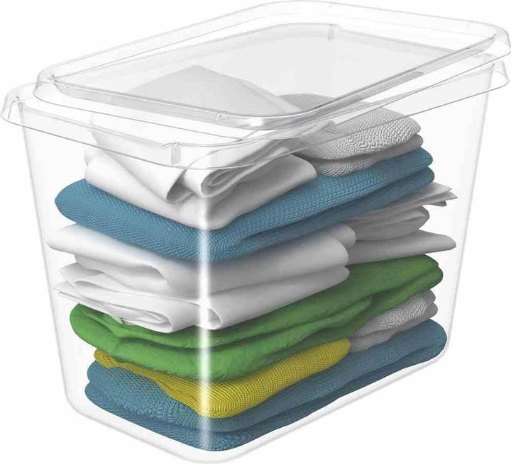 Actual product image Orthex BasicBox SmartStore Basic made of PP in colour transparent, 58x39x40 cm capacity: 60 l, Basic XL (39 cm, 60 l, 1x)