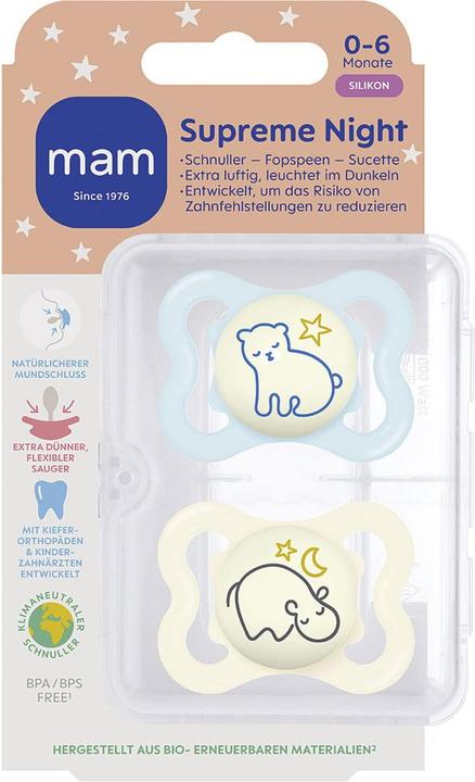 Immagine prodotto MAM Notte suprema (2 x, fino a 6 M., dalla nascita)