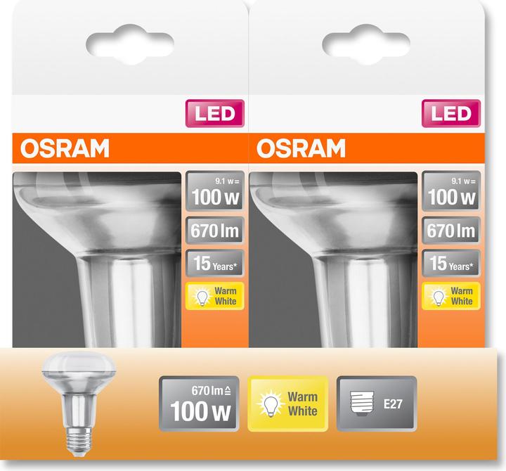 Image du produit Osram Star R80 (E27, 100 W, 670 lm, 1 x, G)