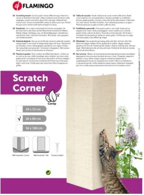 Image du produit Flamingo Mur à gratter - beige (80 cm, Beige)