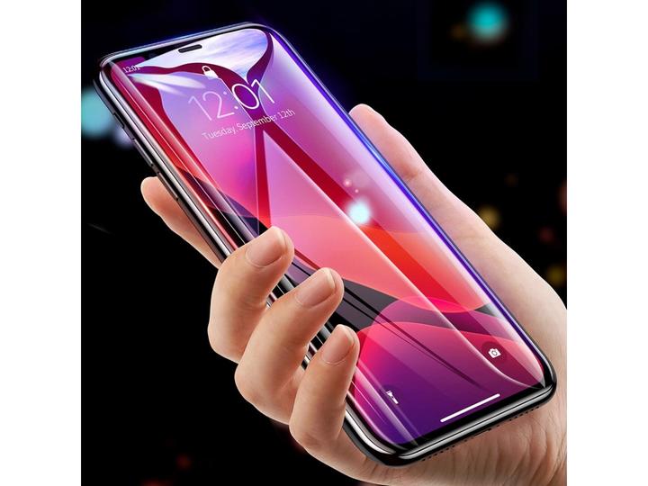 Actual product image Baseus 0.3mm Full-screen and Full-glass Tempered Glass Film(2pcspack+Pasting Artifact) for iP XS Max/11... (2 Piece, Apple iPhone XS Max, Apple iPhone 11 Pro Max)