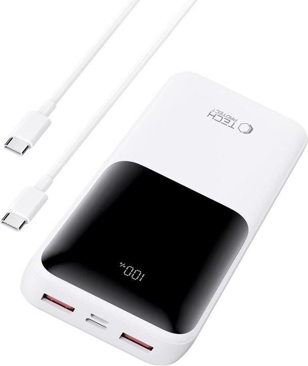 Produktbild Tech-Protect Powerbank PB02 20000mAh 22.5W - white (20000 mAh, 22.50 W)