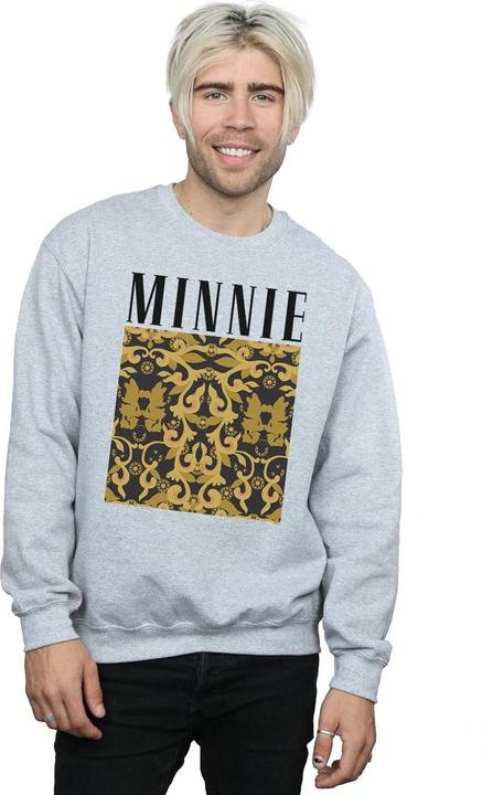 Actual product image Disney Mens Minnie Mouse Baroque Pattern Sweatshirt (M)