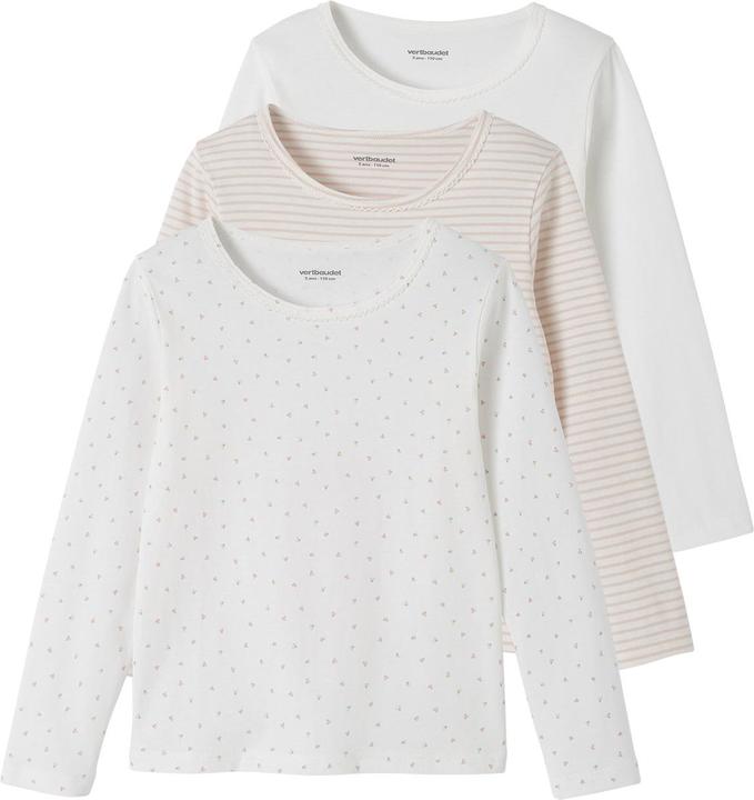 Immagine prodotto Vertbaudet 3er-Pack Mädchen Shirts BASIC (140)