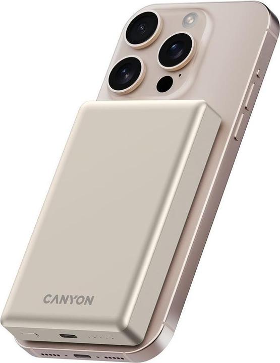 Canyon OnCharge 510 - Powerbank - 10.000 mAh - in USB-C - out USB-C PD 20W + Wireless Magnet (10000 mAh, 20 W, 37 Wh)