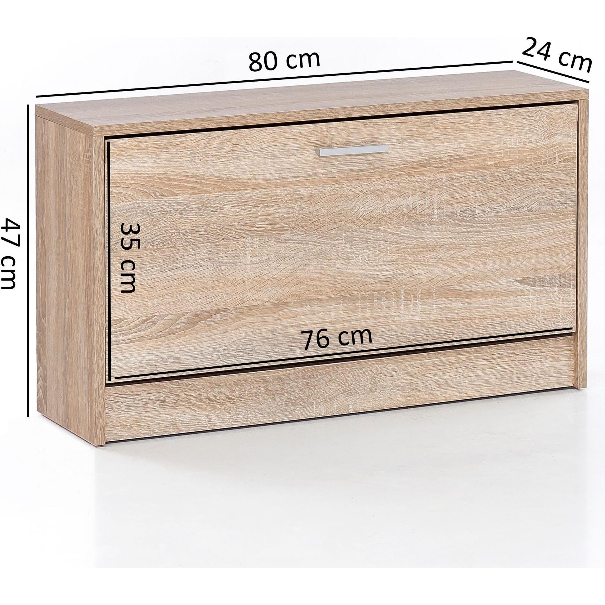 Thumbnail - FineBuy, Schuhschrank, Emily (80 x 24 x 47 cm)