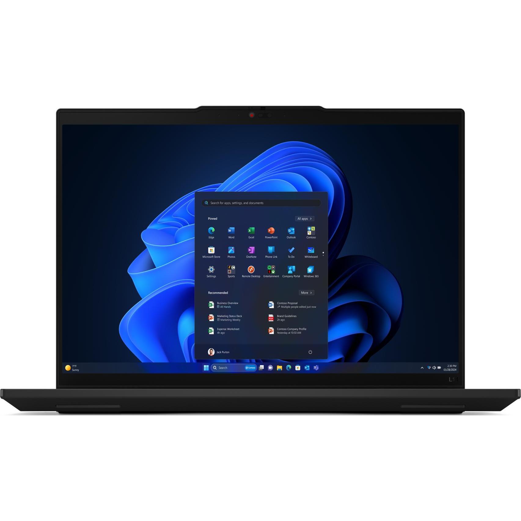 Lenovo ThinkPad L14 Gen 5 (14", 512 GB, 16 GB, DE, Intel Core Ultra 7 155U), Notebook, Schwarz