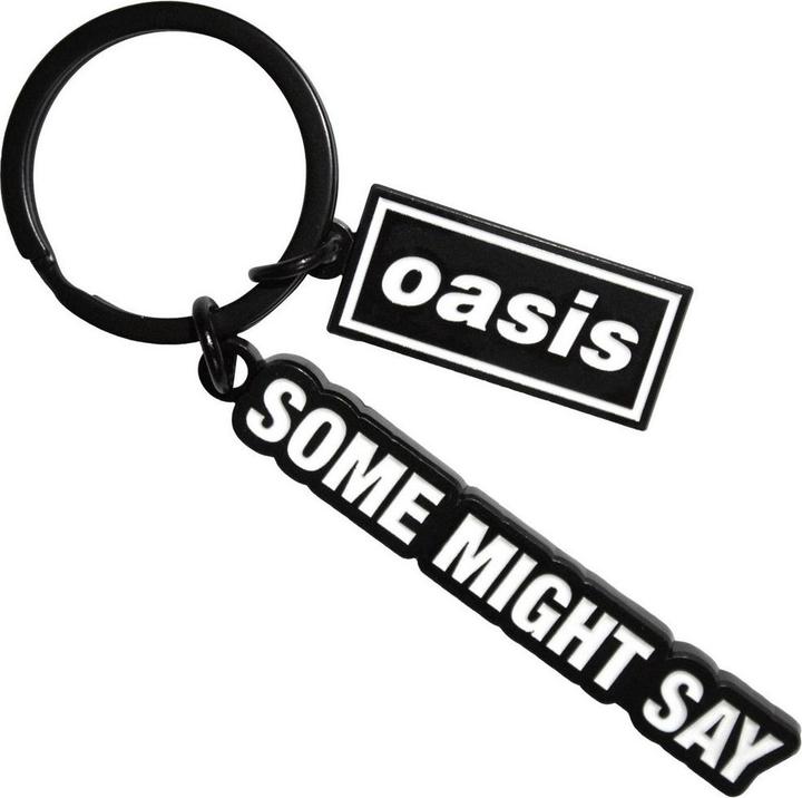 Actual product image Oasis Some Might Say Logo Keyring