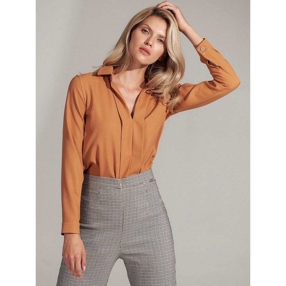 Figl, Damen, Bluse, Bluse, Braun, (XL)