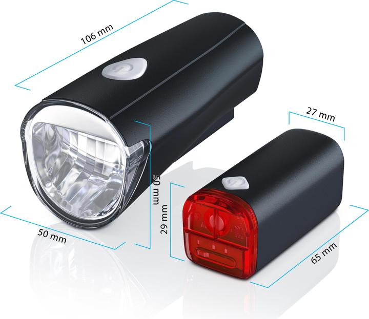 Immagine prodotto Aplic Set di luci per bicicletta DG330 LED (30 lm)