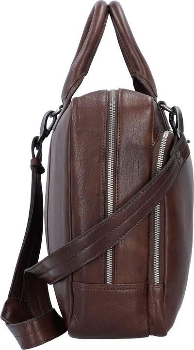 Actual product image Plevier Vintage Bill Aktentasche Leder 40 cm Laptopfach (17.30")