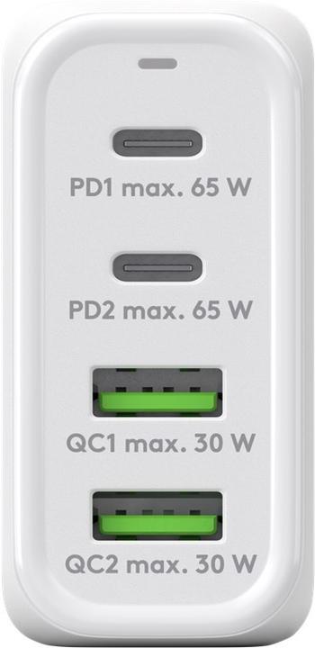 Actual product image Goobay Multiport quick charger (65 W, 4 ports)
