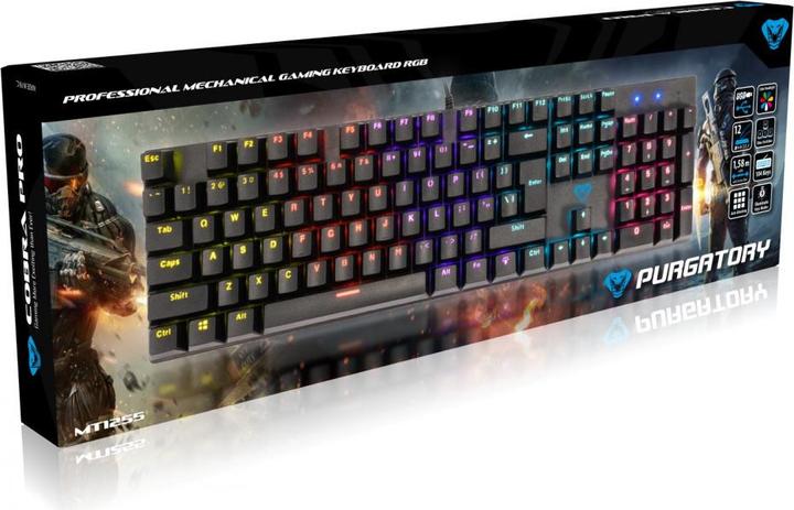 Actual product image Media-Tech COBRA PRO PURGATORY MT1255 mechanical keyboard (Eng. Int., Cable)
