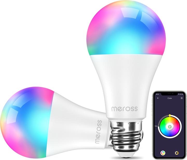 Actual product image Meross Smart Wi-Fi LED Bulb MSL120 (B22, 810 lm, 2 x)