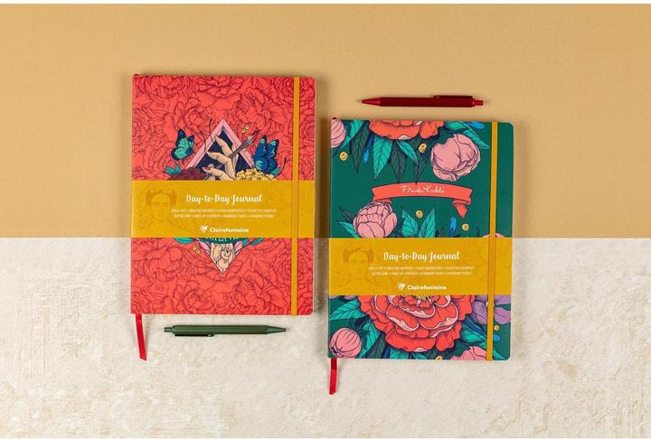 Image du produit Clairefontaine Frida Kahlo, Day to day 19x24cm 192P ass (AAA393, Couverture souple)