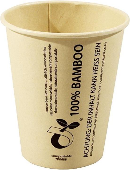 Bio Kaffeebecher aus Bambus 200ml (50 x)