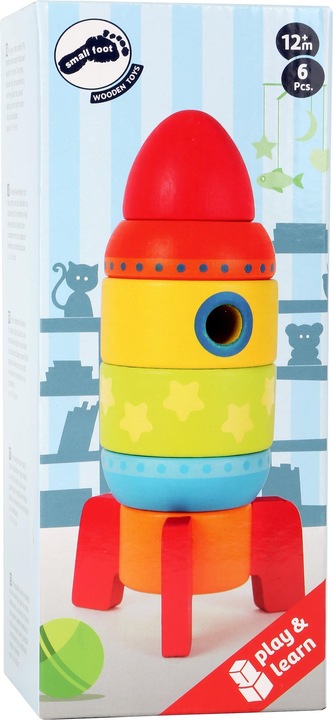 Produktbild small foot Bunte Stapelrakete