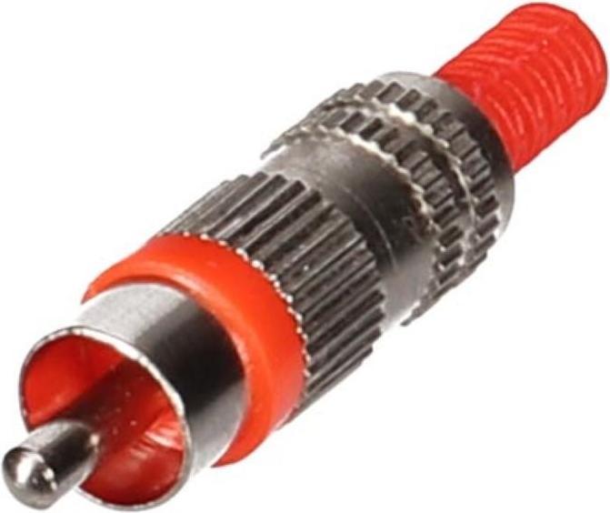 Image du produit Velleman Male Rca Plug Nickel Red