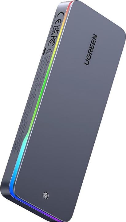 Produktbild Ugreen - Hard Drive Enclosure CM777 (25665) - M.2 NVMe/SATA SSD, 20Gbps, 8TB - Black (M.2)