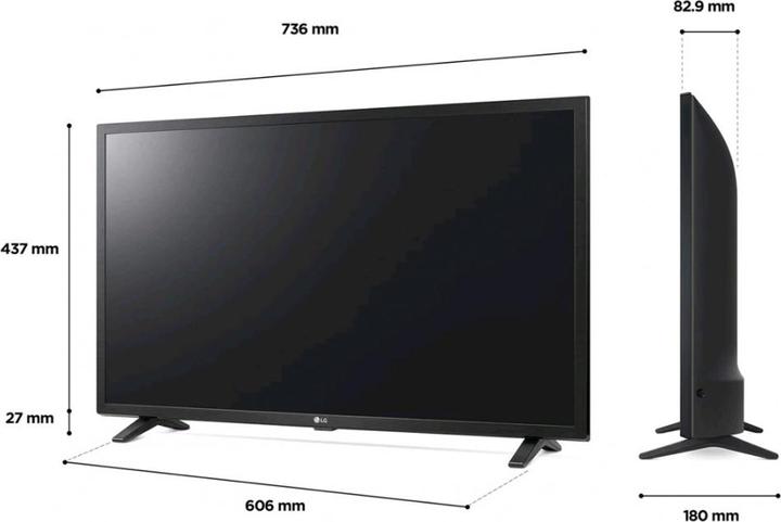 Actual product image LG HD Ready 32" LQ630B Series 32LQ630B6LA Smart TV NOVIT 2022 (32", LED, HD ready, 2022)
